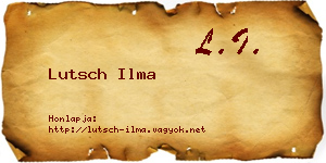 Lutsch Ilma névjegykártya